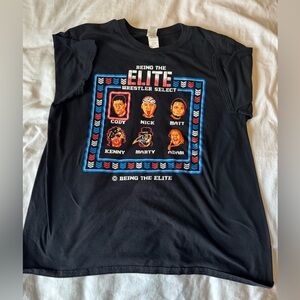 AEW wresting multi star being elite black unisex tee.